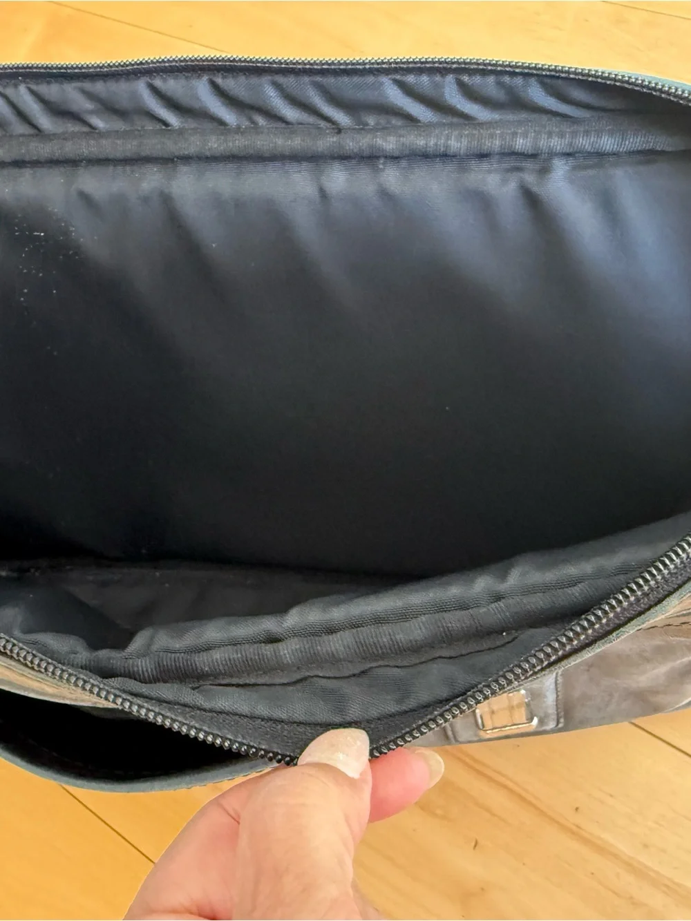 Gray coach  Leather Men’s Briefcase Bag